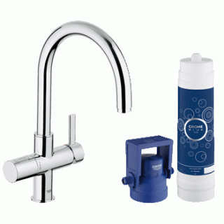 Смеситель для кухни Grohe Blue Pure 33249001 (хром+фильтр)