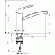 Смеситель для кухни Hansgrohe Focus E2 31806000 (хром)