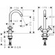 Смеситель для кухни Hansgrohe Logis Classic 71285000 (хром)