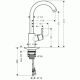 Смеситель для кухни Hansgrohe Talis S2 Variarc 14870000 (хром)