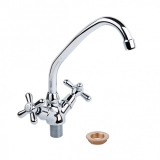 Смеситель для кухни Q-Tap Dominox 271 (керамика, на гайке)