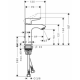 Смеситель для умывальника Hansgrohe Metris 31088000 (с гидрозатвором, хром)