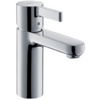 Смеситель для умывальника Hansgrohe Metris S 31060000 (с гидрозатвором, хром)