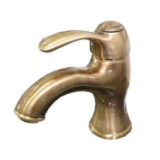 Смеситель для умывальника Santan Jafar 47ZZ5221 (old bronze, с донным клапаном)