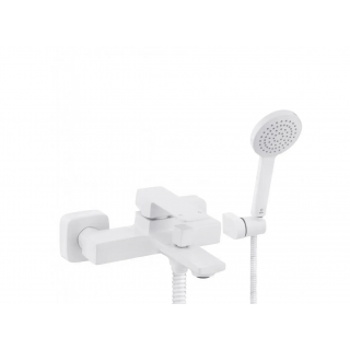 Смеситель для ванны PERLA Robin PBZ6204  (белый)