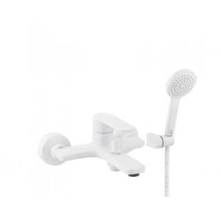 Смеситель для ванны PERLA "Jack" PBZ6304W б/акс (белый)