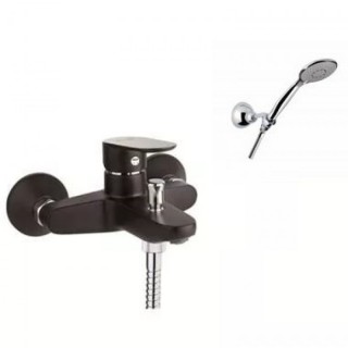 Смеситель для ванны Santan Kevon Chic 81NC8150 Black (с душевым гарнитуром)