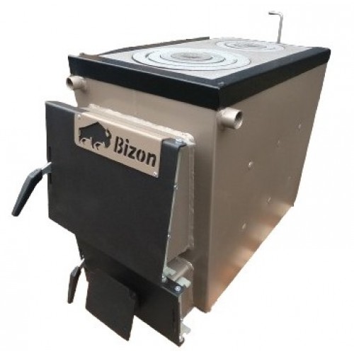 Твердотопливный котел Bizon М-120П2 (12 кВт с 2-мя плитами)