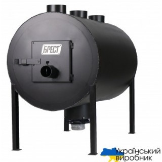 Печь буржуйка Брест 1000 на 35 кВт с вентилятором