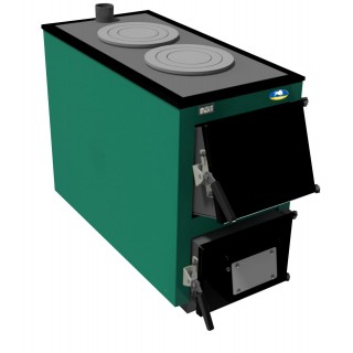 Твердотопливный котел Zubr Classic Termo 20 кВт с плитой