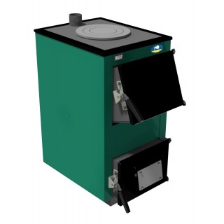 Твердотопливный котел Zubr Classic Termo 10 кВт с плитой